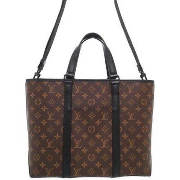 Louis Vuitton Monogram Macassar Weekend Tote Bag - Picture 1 of 5